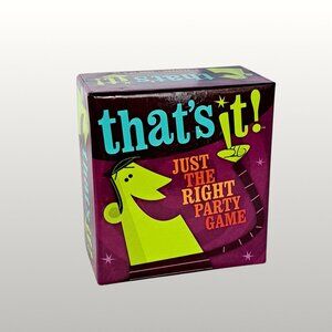 That's It! Just the Right Party Game - Gamewright 2013 Card Game - NEW